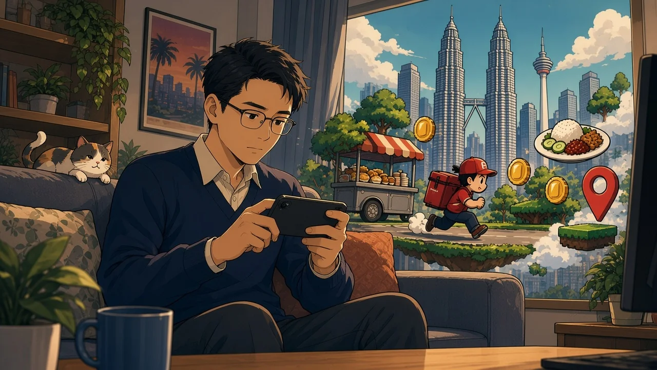 A player enjoying a Kuala Lumpur-inspired game