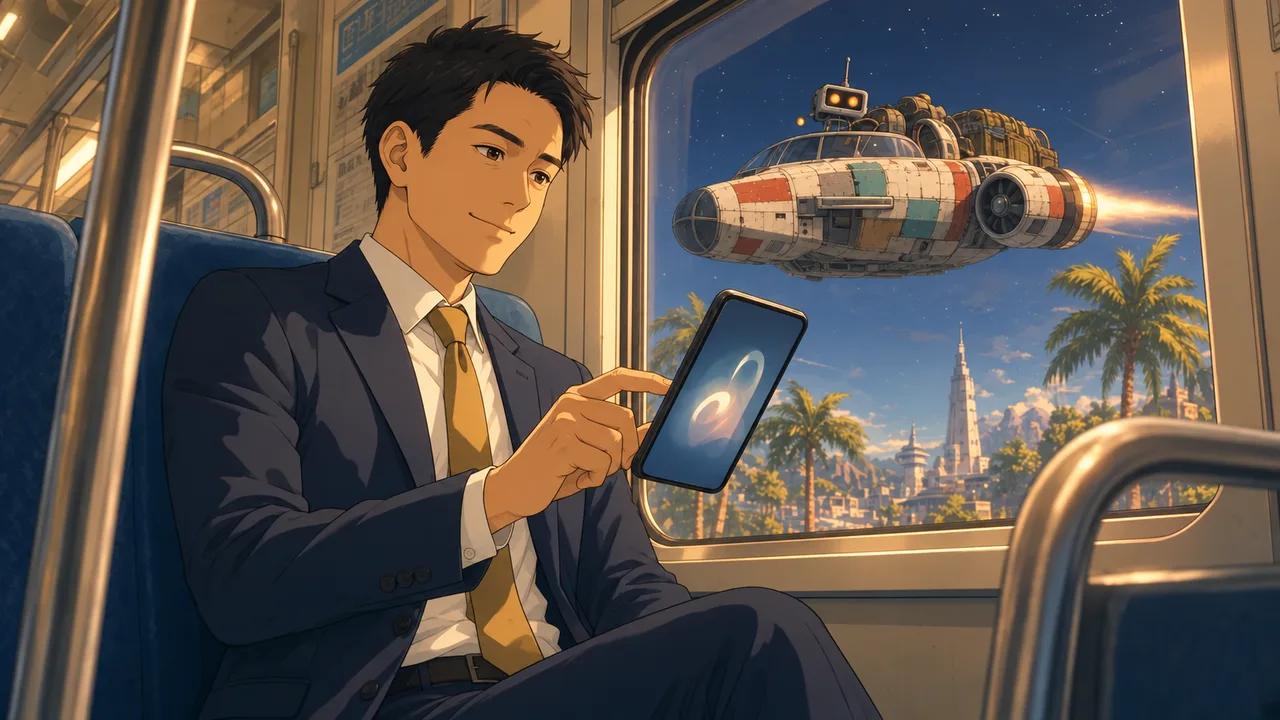 Turn a story into a space adventure with chat choices, character voices and scene images